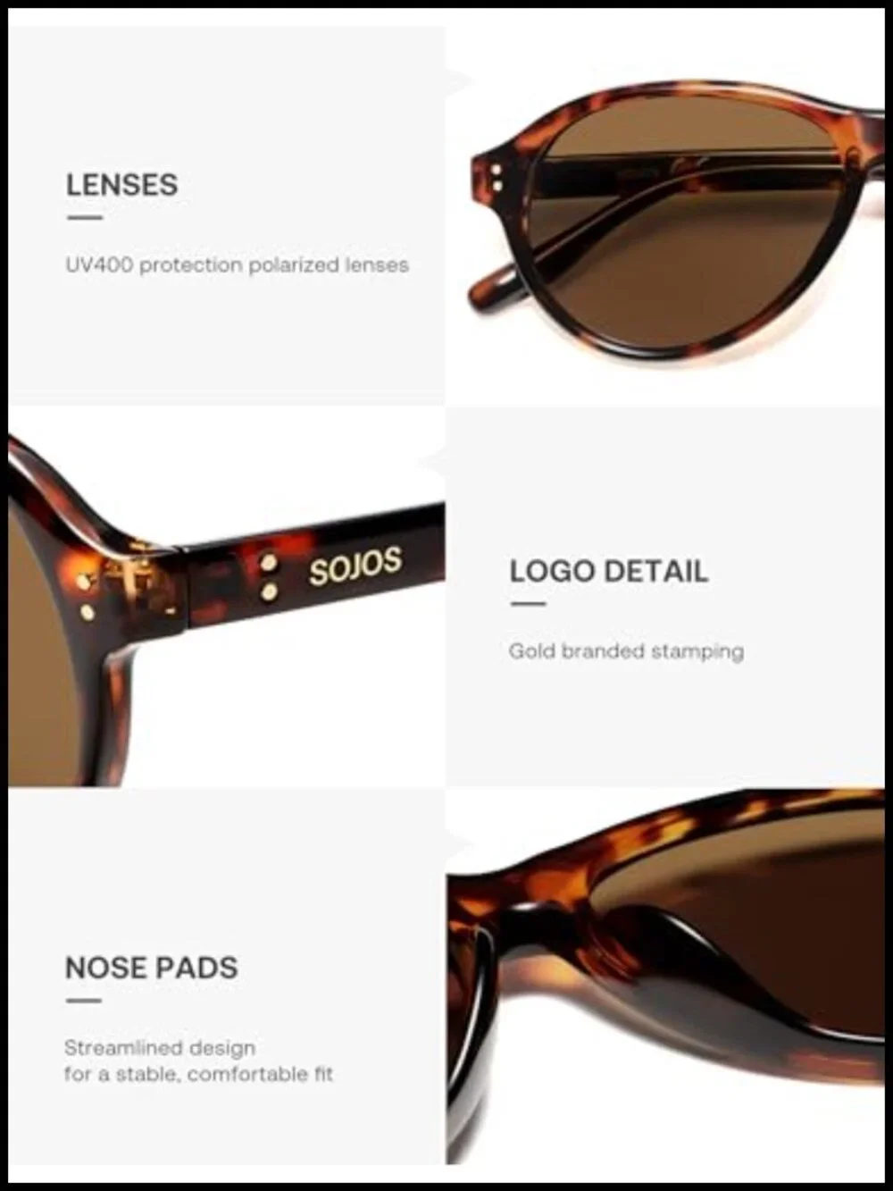 Retro Aviator Polarized Sunglasses UV Protection Driving Hiking Yoga